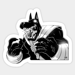 Jackal Warrior Sticker